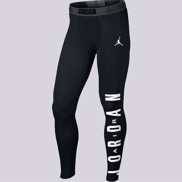 Air Jordan Boy's Black Compression Training Tights Size Small - Picture 3 of 12